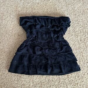 y2k Hollister Ruffled Strapless Top